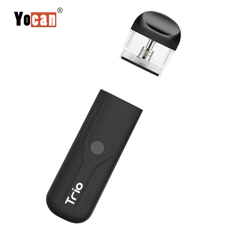 Yocan Trio 3 в 1 комплект 1,0 мл Vape Pod с 500 мАч батарея для КБР сок воск испаритель электронная сигарета трио vape ручка