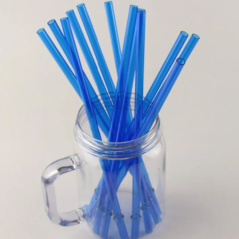 Reusable Plastic Thick Drinking Straws BPA Free hot sale high quanlity