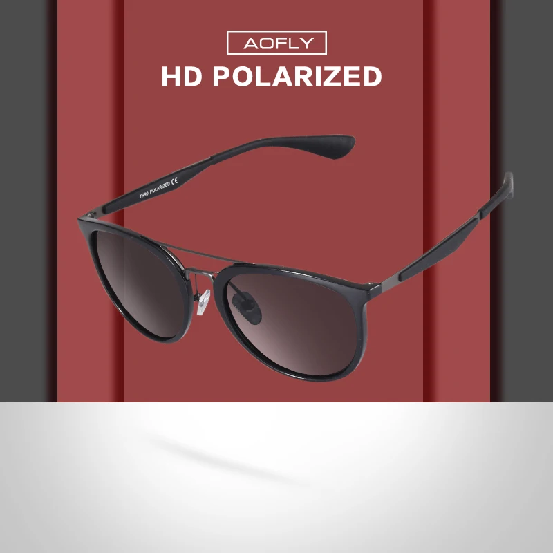 Kopen Aofly Brand Design Klassieke Gepolariseerde Zonnebril Mannen Vintage Rijden Zonnebril Vrouwen UV400 Oculos Masculino AF8116