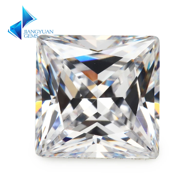 

Size 1.5x1.5~12x12mm Square Shape Princess Cut 5A White CZ Stone Zircon Synthetic Gems Cubic Zirconia For Jewelry