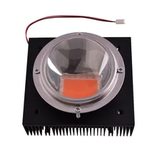 100 вт DIY комплект светодиодов с регулятором яркости, 100 Вт полный спектр led светать чип+ 100 Вт блок питания+ радиатор+ вентилятор и драйвер+ объектив и отражатель