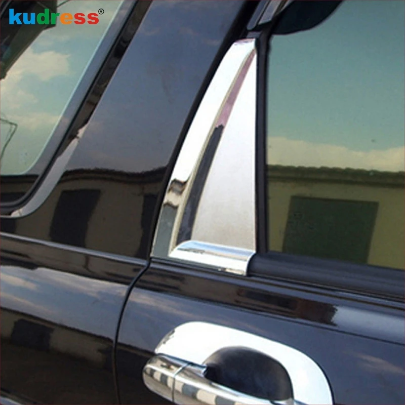 

For KIA Sportage 2007 2008 2009 2010 ABS Chrome Rear Window Cover Kits Side Windows Glass Trim Car-Stylings 2Pcs