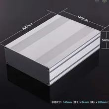 Алюминий корпус из экструдированного распределительная корпус коробки 145(5,") X54(2,12") x200(7,8") мм DIY отдельный тип