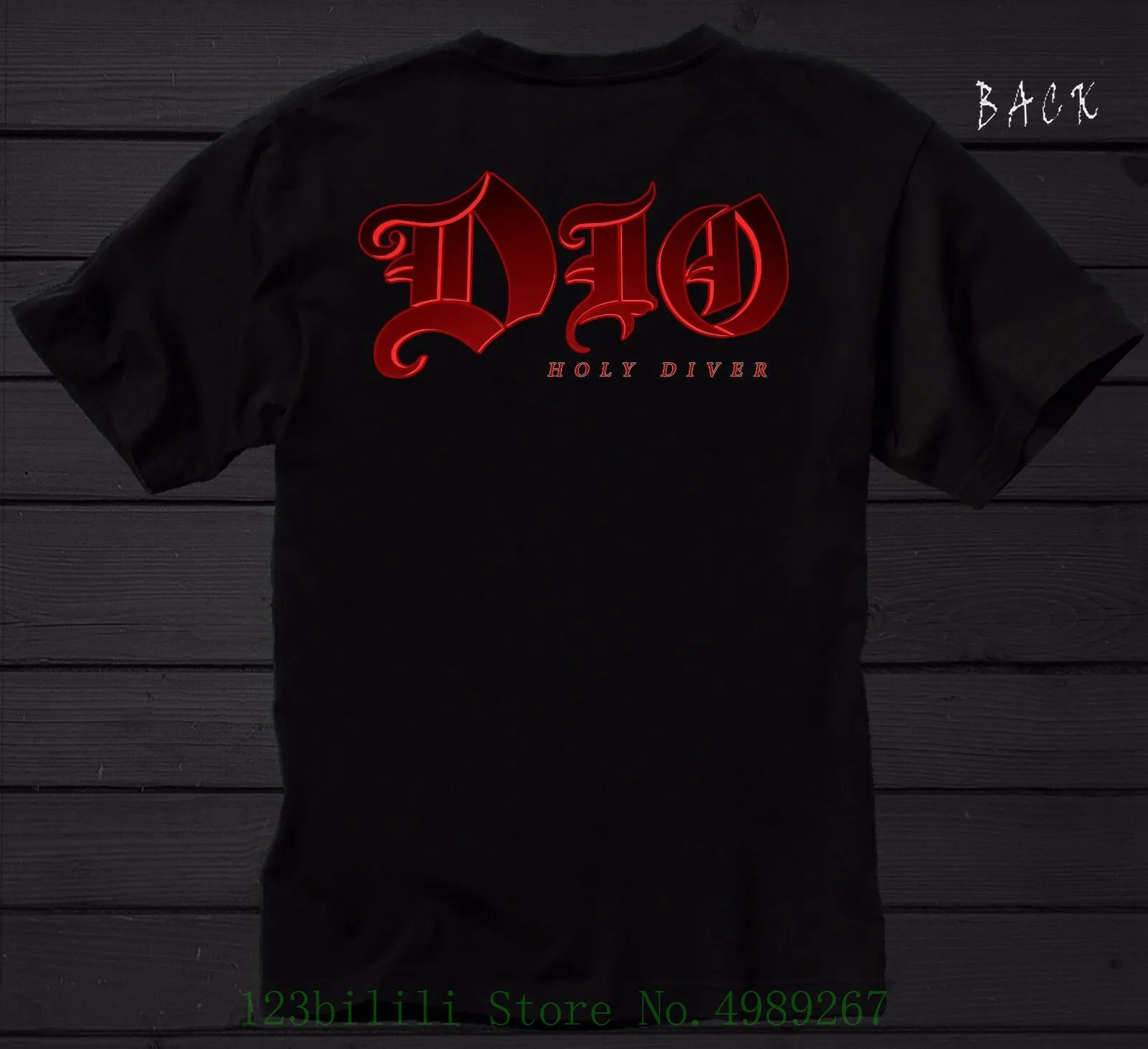 Dio-Holy Diver-американская хеви-метал группа, черная футболка-Размеры: S до 7xl Футболка с принтом Мужская Летняя