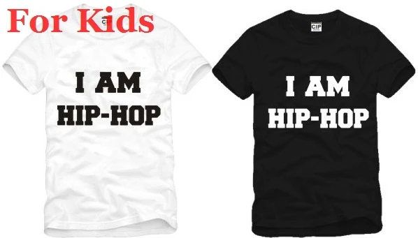 For kids size 90/100/110/120/130/140/150cm I am hiphop t shirt short sleeve t-shirt hip hop tee popular tshirt | Мать и ребенок