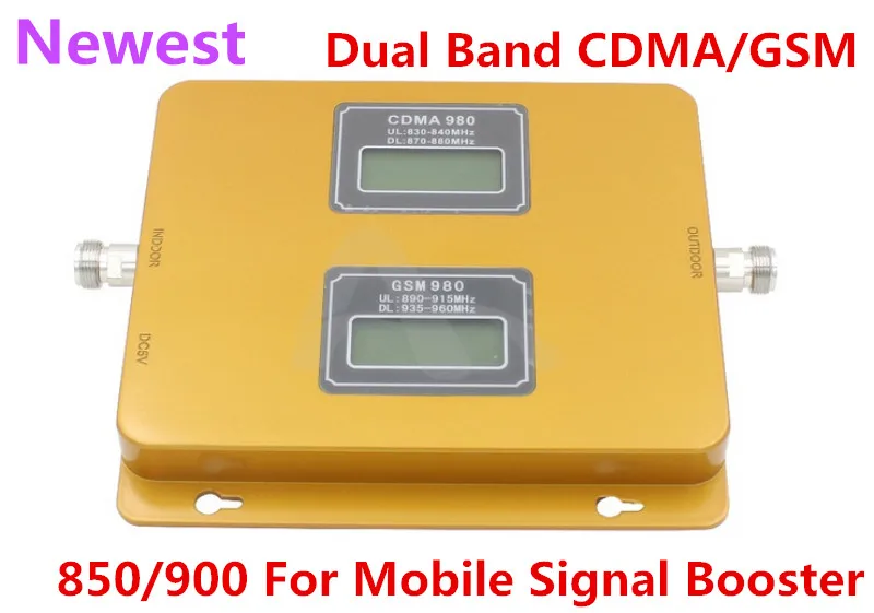 

Newest GSM Repeater Dual Band CDMA 2G Cell Phone Signal Booster LCD display CDMA 850Mhz GSM 900Mhz Signal Repeater Amplifier