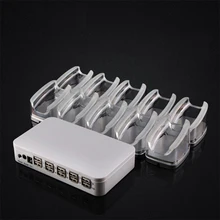 10 портов мобильного телефона противоугонное устройство Телефон Защита от взлома система безопасности дисплея для планшета подставка Зарядка сигнализация Охранная коробка с кабелями