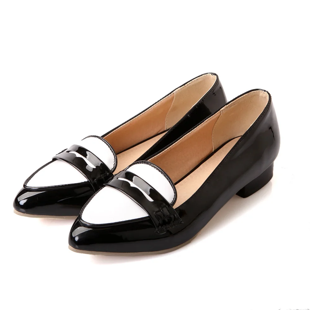 black and white loafers womens