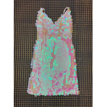 

2019 New Arrival Fashion Collection Multi Colors Sparkly Sequins Dress Sexy Women Mini Party Dress Vestidos Clubwear Wholesale