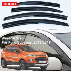 Tommia 4 шт. окна козырек Тень Vent ветер дождь отражатель гвардии Крышка для Ford Ecosport 2013-2017