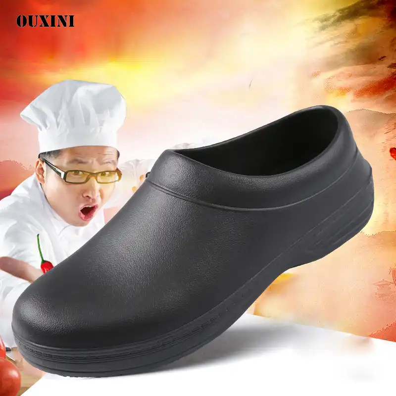 black non slip waterproof shoes