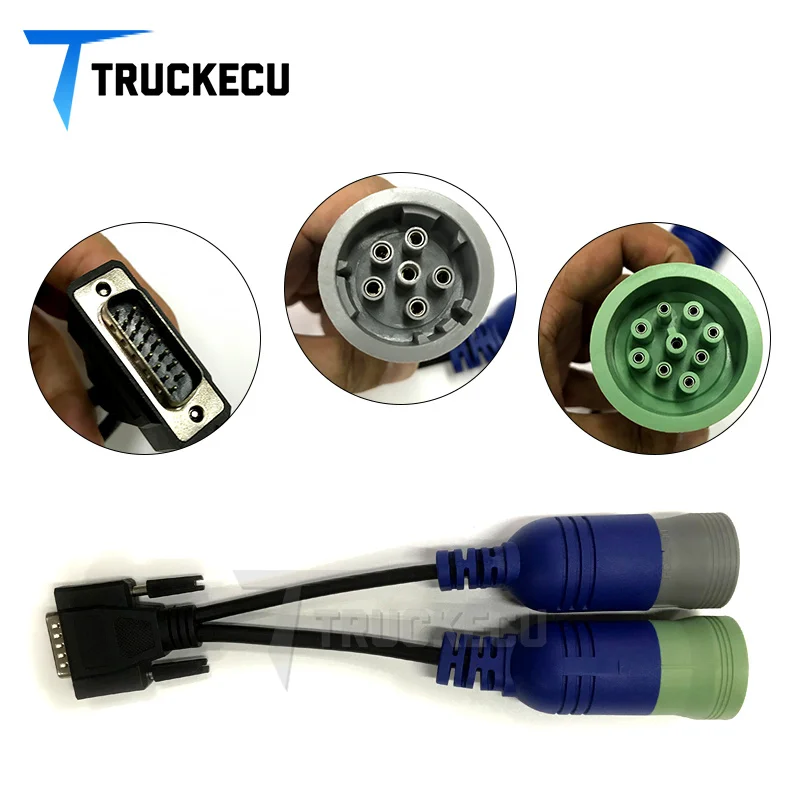 

Truck Engine diagnostic cable Pn 405048 6- and 9-pin Y Deutsch Adapter for XTruck Usb Link