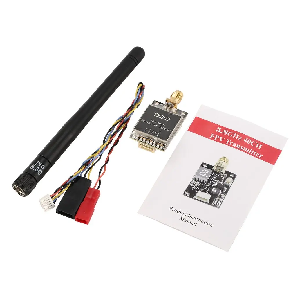 

TX862 5.8G 25mw/200mw/600mw Switchable 40CH FPV Mini Wireless AV Transmitter Module RC FPV Quadcopter Multicopter Drone