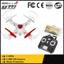 DWI X6 2.4 Ghz 4CH WiFi RC Quadcopter Téléphone Fpv Télécommande Drone avec Caméra 0.3MP Extérieure en temps Réel vidéo Hélicoptère Toys