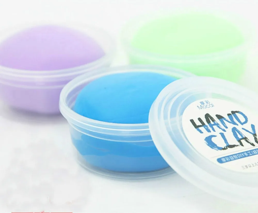 24 Colors Air Dry Colored Clay Play Dough Playdough Baby Handprint