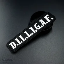 DILLIGAF(Размер: 2,6X11,5 см) DIY значки патч вышитая аппликация, этикетка для шитья одежды наклейки аксессуары для одежды значок