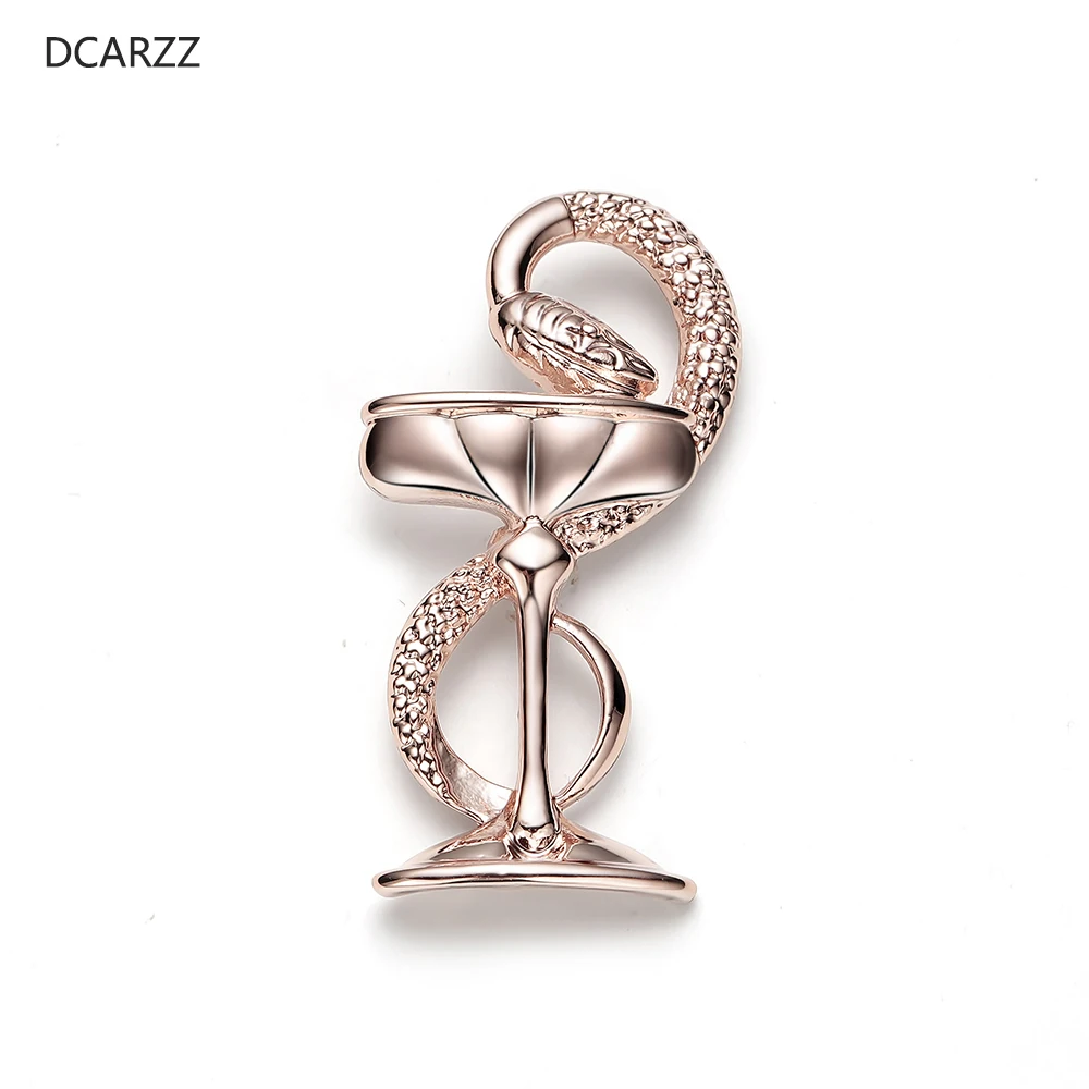 

DCARZZ Bowl of Hygieia Cute Pin Badge Medical Gift Doctor Nurse Gold Silver Rose Gold Pins Metal Classic Jewelry Brooches Women