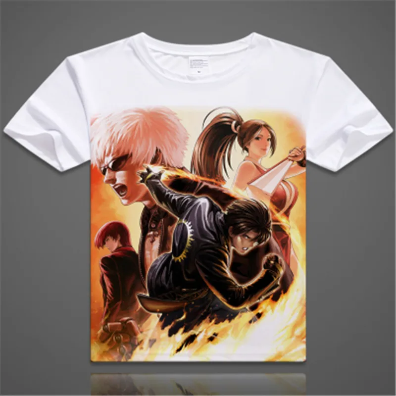 Мужская футболка с короткими рукавами the king of fighters Iori Yagami Leona кё Кусанаги