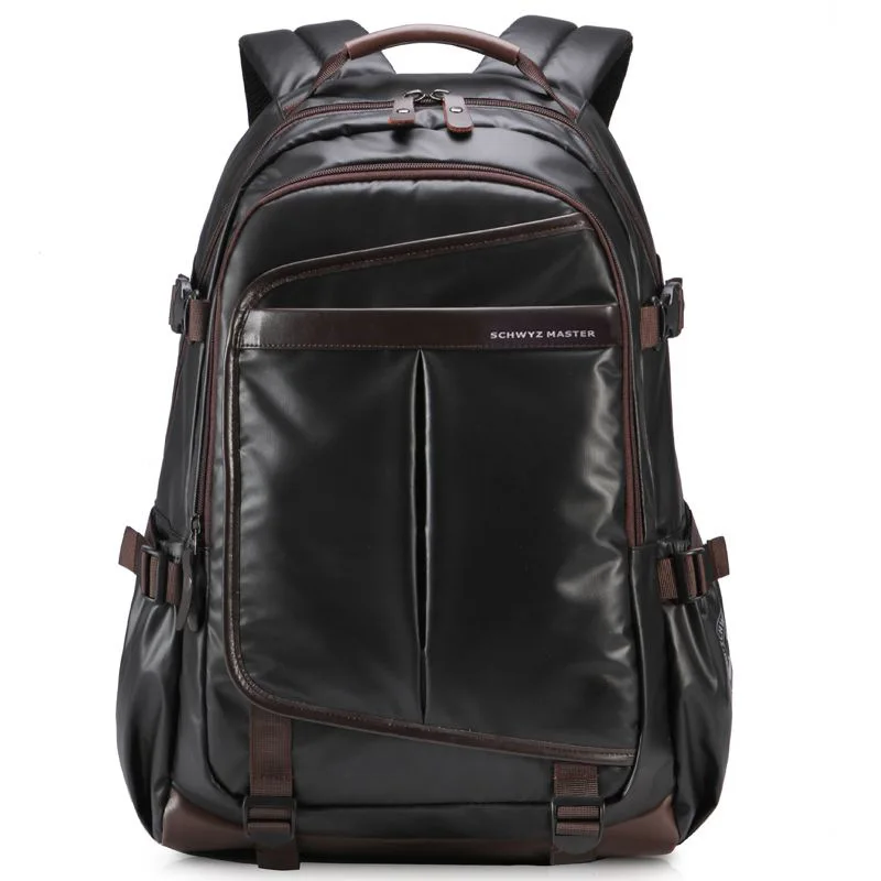 Waterproof Laptop Backpack High Grade Men's Multifunction Business Waterproof Travel Bag Synthetic Leather Computer Packsack