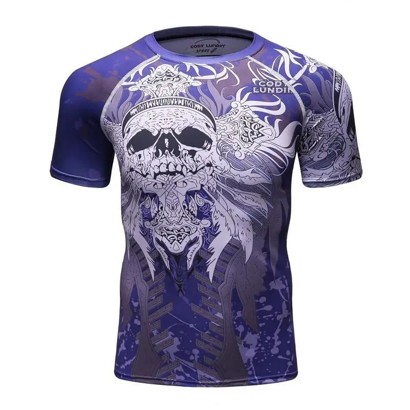 3D Футболка с принтом Мужская футболка с короткими рукавами Camiseta Masculina MMA забавная футболка s компрессионная быстросохнущая Модные топы CODY LUNDIN Новинка - Цвет: Pic Color