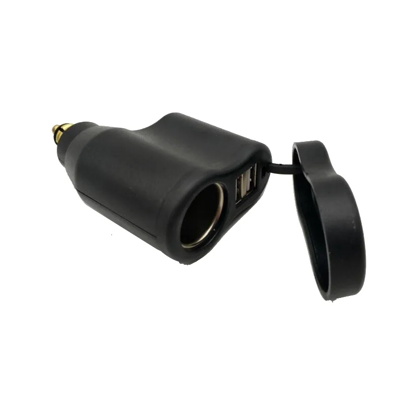 Разъем питания для мотоцикла с двумя USB портами 12 В|Зажигалка| |