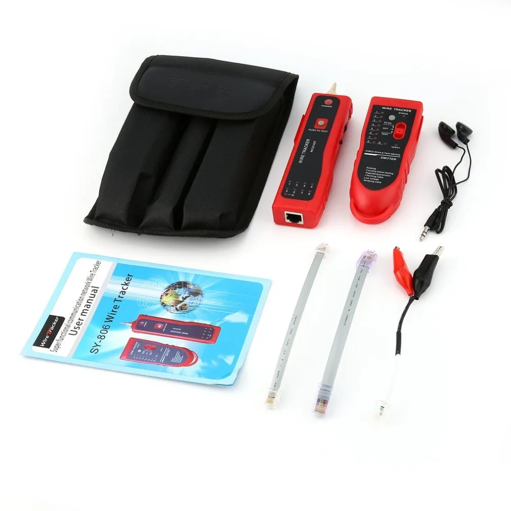 

RJ11 RJ45 Cat5 Cat6 Telephone Wire Tracker Tracer Toner Ethernet LAN Network Cable Tester Detector Line Finder
