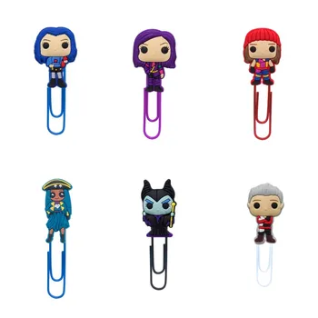 

18pcs Hot Movie Figure PVC Bookmarks Paper Clip for School Teacher Office Supplies Kids Stationery Set Kids Birthday Gift