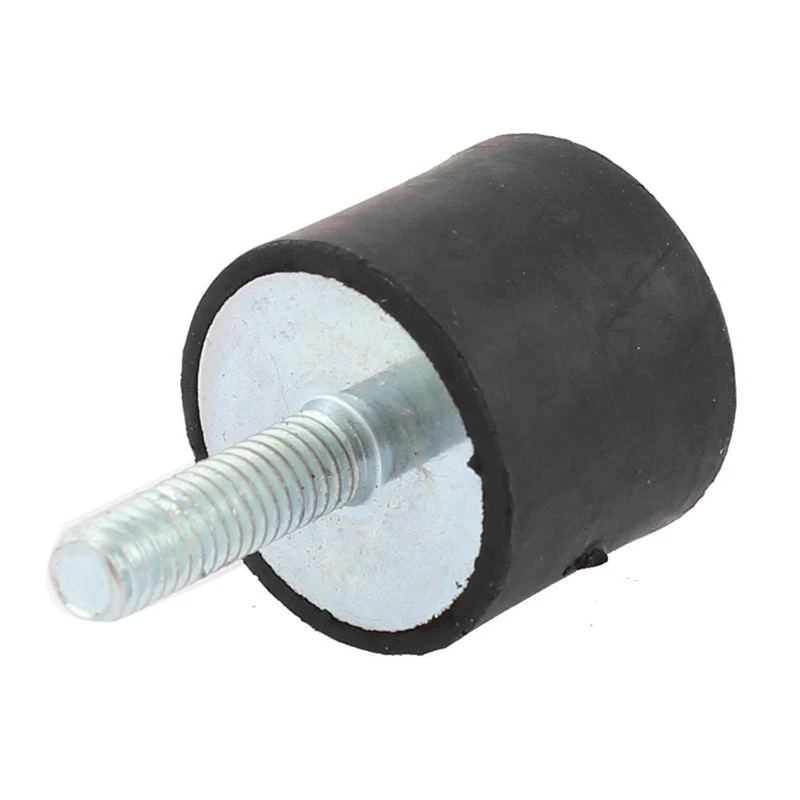 

M6 male thread 20x25mm single end anti vibration rubber damper buffer black
