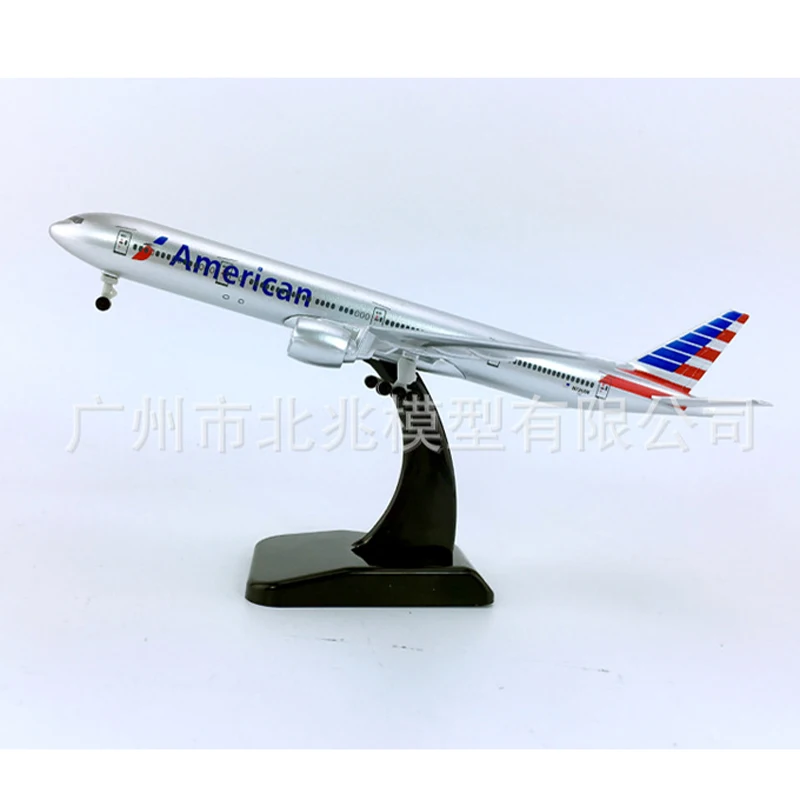 Модель литая самолета 20 см модель американской авиалинии в масштабе 1/350