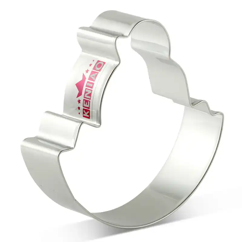 KENIAO Páscoa Cortador de Biscoito de Frango - Para crianças festa de aniversário - Fondant / Pastelaria / Pão - 8,3 x 8,2 cm - Inox