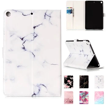 

Fashion Pink Marble Flower Wallet card PU Leather stand Smart Case Cover For New ipad 9.7 2017 A1822 A1823 ipad 2018 fundas Case
