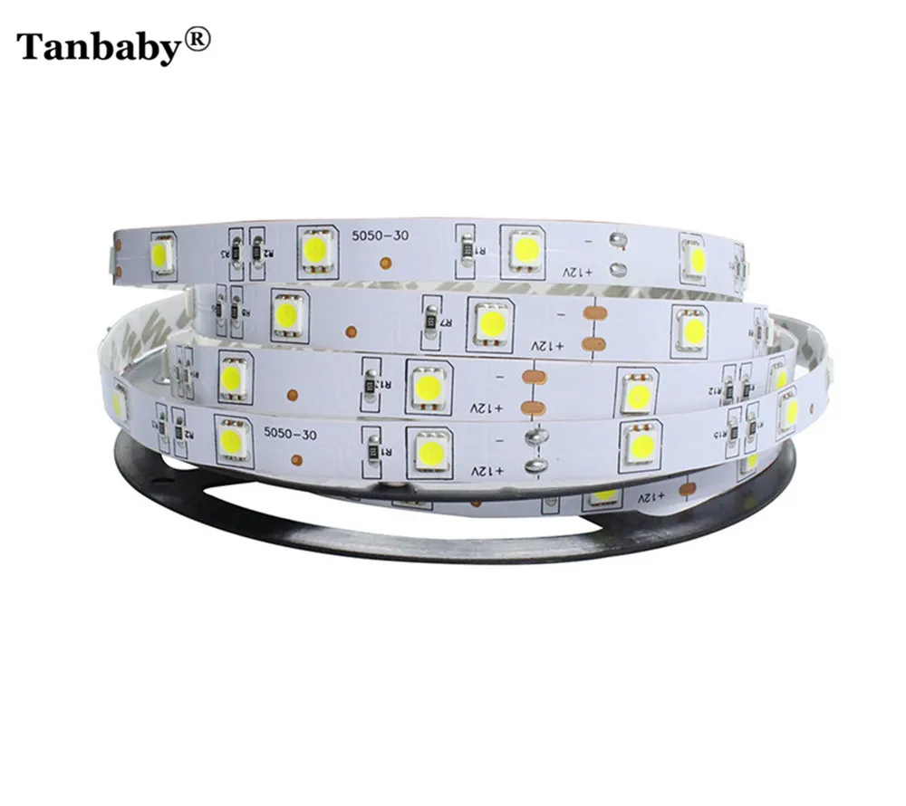 Tanbaby 5 м 150 светодио дный s SMD 5050 DC12V светодио дный Гибкая свет + 44Key ИК-пульт дистанционного управления (только для RGB) + 12 В 2A Мощность адаптер