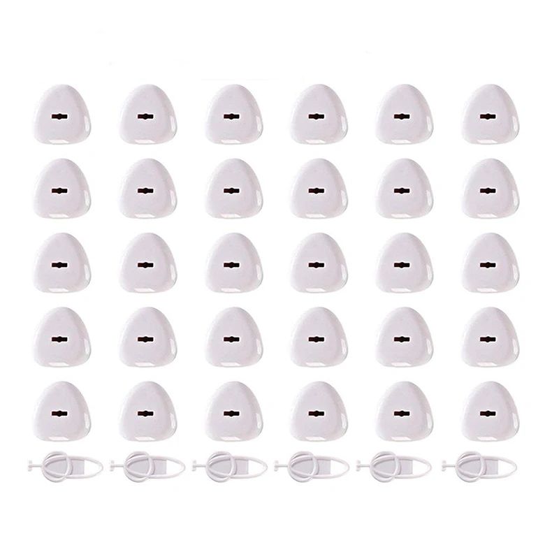 

Exit Cover, Baby Proof Socket Plug, Baby Protection Electric Wall Socket Cover (30 Plugs + 6 Buttons)