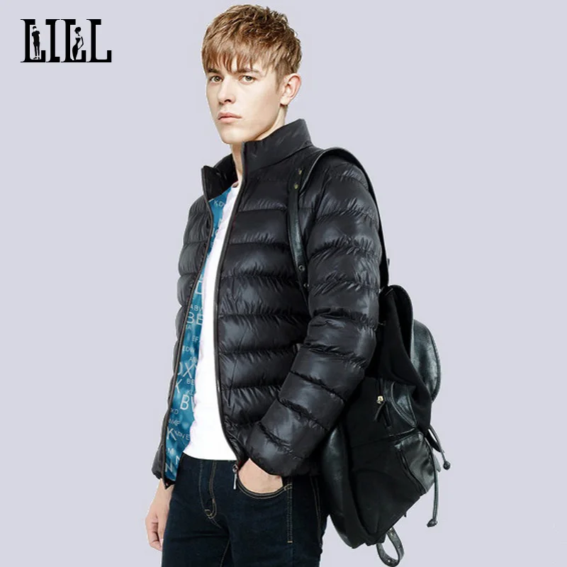 Fashion Men’s Warm Winter Jackets Man Casual Thick Cotton-Padded Coats Men Slim Parkas Stand Collar Wadded Jacket 5XL,UMA283