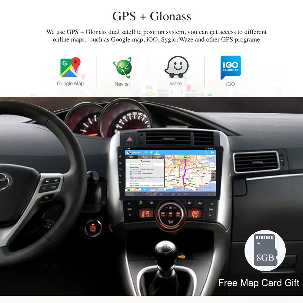 9 &quotавтомобильное радио GPS Android 8 0/7 1 для Toyota Verso/EZ 2007 2016 мультимедиа встроенный WIFI BT