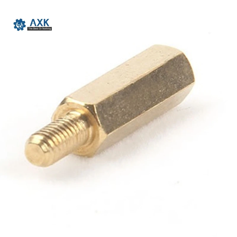 Stud Spacer Pillars Brass Copper 6mm M4*6+6mm Male Female Hex Set Screws High Lot (50 Pieces/lot) Standoff 50pcs A Follow | Обустройство