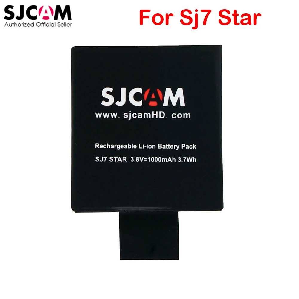 1 предмет 100% оригинал SJCAM Sj7 Star 3.8 В 1000 мАч 3.7Wh литий-ионный Батарея для SJCAM SJ7 звезды спорта Действие Камера