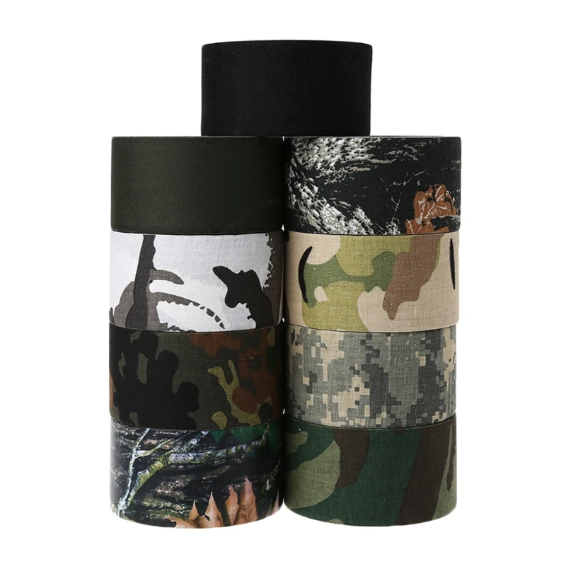 

1 Pc 5CMx5M Bionic Camouflage Wrap Outdoor Hunting Shooting Tape Military Accessor New Design