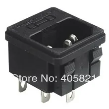 Розетка переменного тока, предохранитель 4 контакта AS-06, 3 контакта