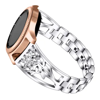 

Fashion Luxury Men Watchbands For Samsung Galaxy Active Crystal Band Sport Replacement Strap 20mm Hook Buckle High Quality