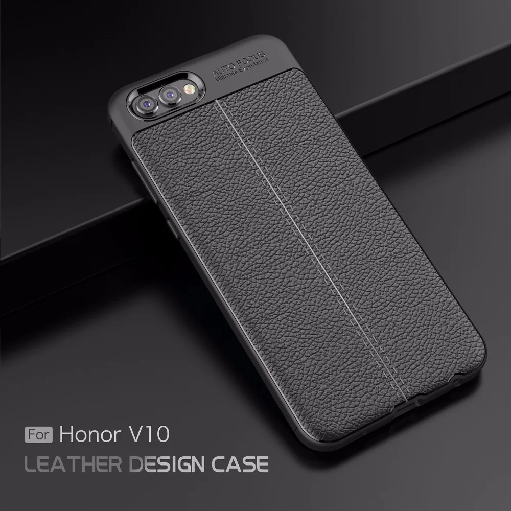 Мягкий чехол для Huawei honor V10 мягкий силиконовый из углеродного волокна с полной
