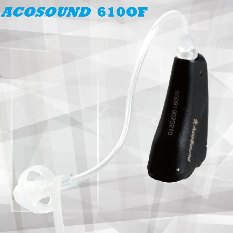 

Acosound 610OF Mini Ear Aids Digital Hearing Aids With Open Fit Earplugs Medical Hearing Device Sound Amplifier Black Color