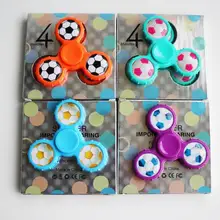 10 шт./лот ручной Спиннер игрушка Футбол Стиль Спиннер на каждый день Игрушка фокус Tri Спиннер для пальца, гироскоп Torq игрушки антистресс