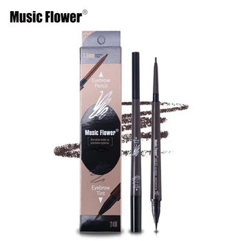 

Music Flower Eyebrow Enhancer Matte Natural Double Head Eyebrow Pencil+Liquid Eyebrow Tint Makeup Waterpoof Long-lasting Eyebrow