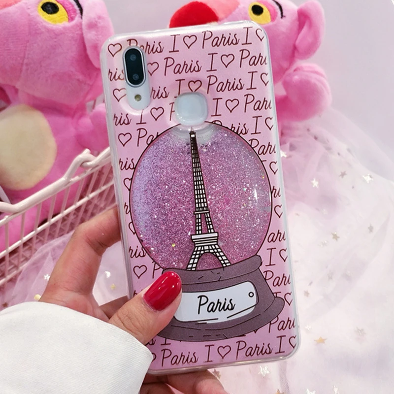 

Case for Xiaomi Redmi Note 7 pro Liquid Quicksand Silicone Glitter Phone Cover for Redmi note 7 6a 6 Pro Soft TPU Case Note 5