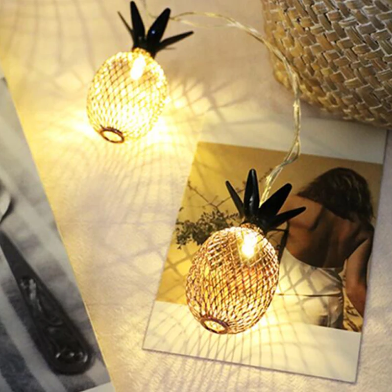 Led Light String Pineapple Lamp Strings10203040LEDs Fairy String Lamp Waterproof Battery Operated Xmas Party Lighting (9)