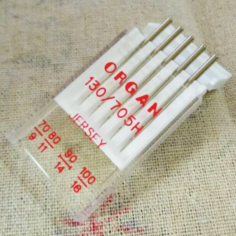 

domestic sewing part sewing needles jersey needle 130/705H medium ball point needle for general knitted fabrics (1pack=5pcs)