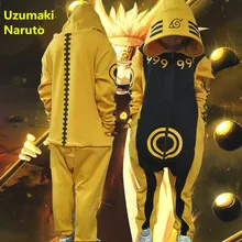 Ограниченная серия Наруто Узумаки Наруто битва Курама кьюби костюмы для косплея Пижама для мужчин и женщин подростков дети теплые плотные комбинезоны