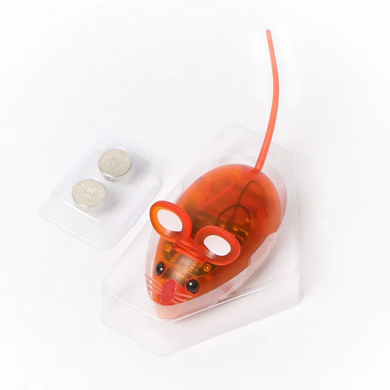 Battery Operated Cat Toy Electric Fast Moving Toy Wireless Rat Mouse Toy For Cat Dog Pet Funny Gift Drop shipping