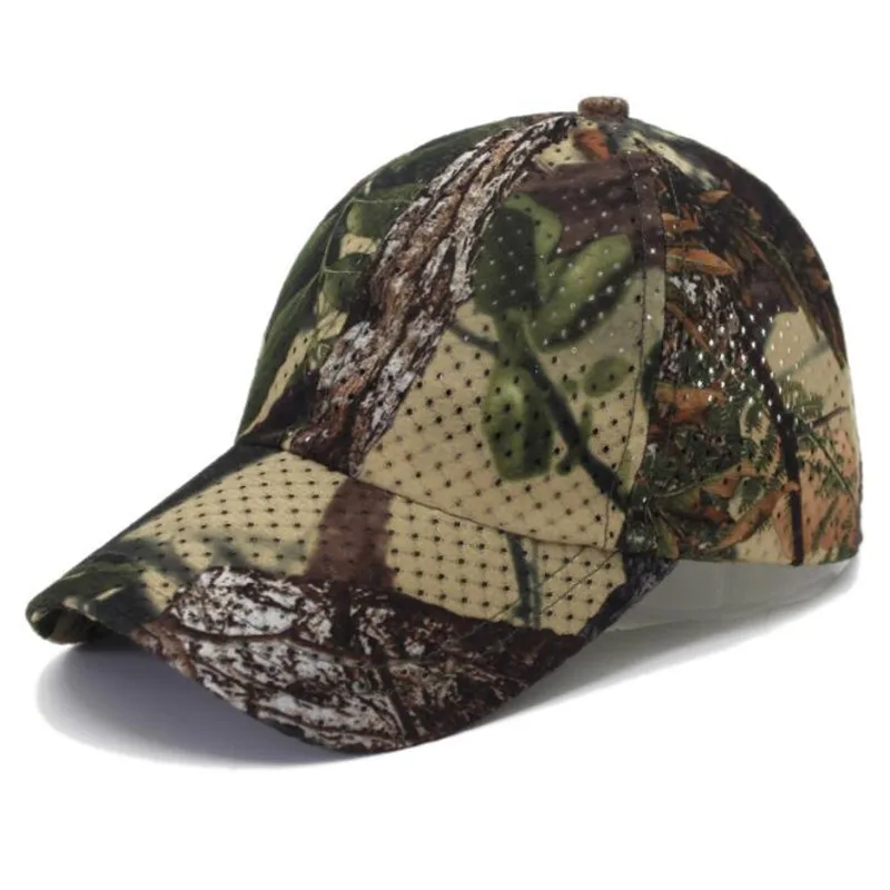 Mesh Camo baseball cap Tactical Camouflage mountaineering fishing hat